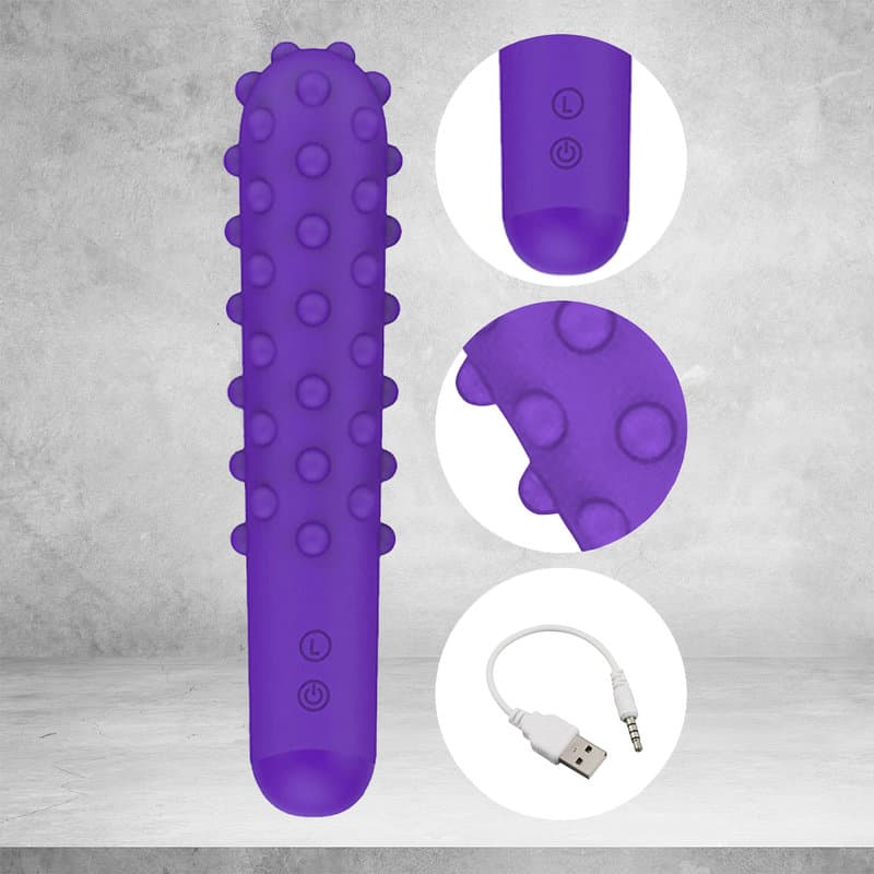 Dr.Love USB Şarjlı 7 Farklı Titreşim Seçenekli Ultra Lüx Tırtıklı Vibratör –
